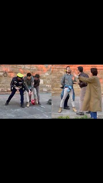 Mayor Physically Intervenes to Stop Climate Activists From Defacing Ancient Building