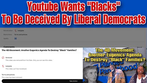 Youtube Wants “Blacks” To Be Deceived By Liberal Democrats