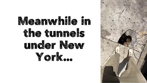 ❗️Meanwhile in the tunnels under New York.