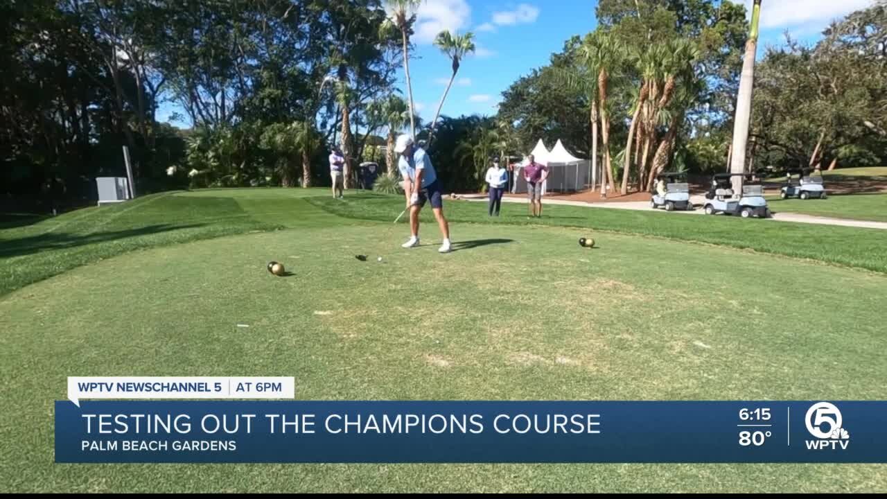 WPTV team, Keiser University golfer play Champion course ahead of Honda Classic