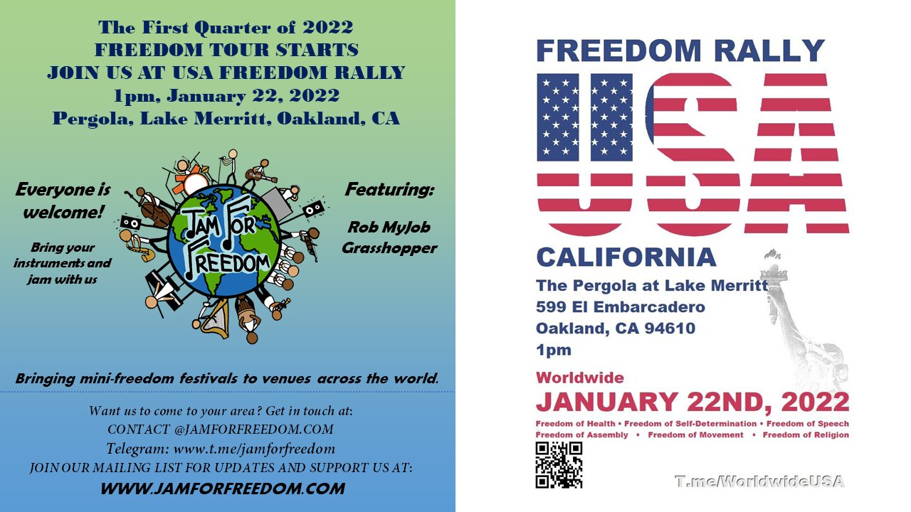 Jam for Freedom at USA Freedom Rally Oakland - 1/22/22