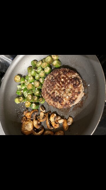 Hatch green chili burger patty