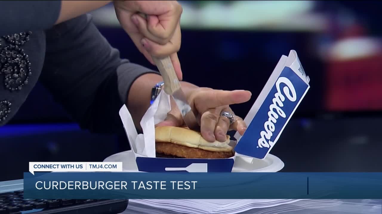 TMJ4 taste tests Culver's iconic CurderBurger
