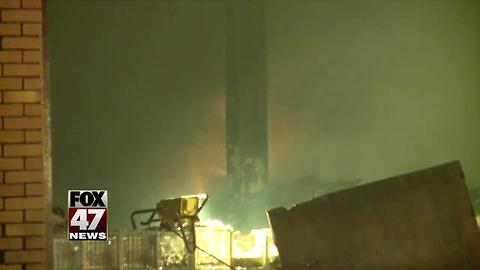 Fire damages REO Town warehouse