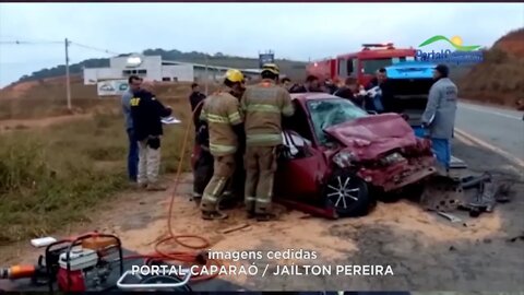 Manhuaçu: 2 mortos e grande parte dos 11 feridos em acidente já foi liberada.