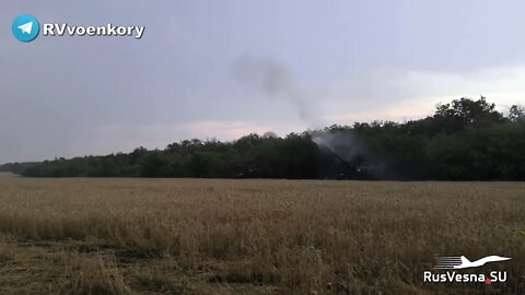 The artillery of the brave is firing at Ukrainian militants in the Seversk area
