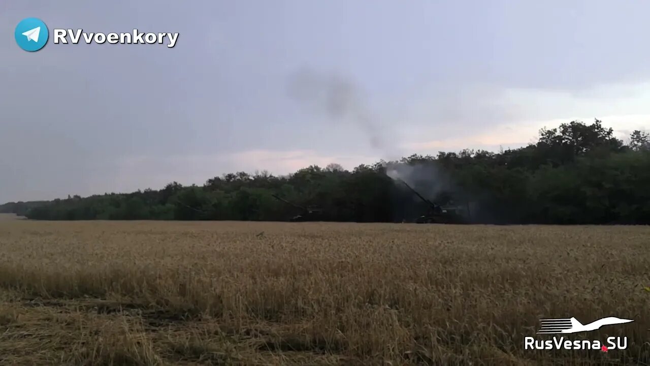 The artillery of the brave is firing at Ukrainian militants in the Seversk area