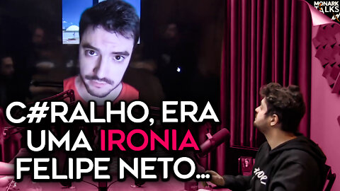 MONARK RESPONDE FELIPE NETO AO VIVO