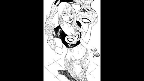 Inking Spider-Man and MJ #3