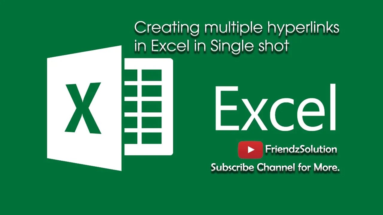 How To Create Multiple Hyperlinks In Excel At Once