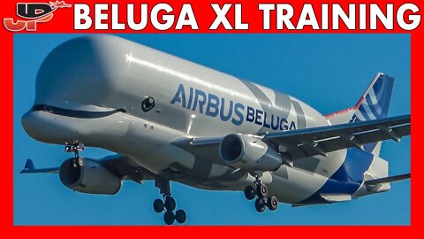 Airbus Beluga XL in training with Touch & Go | Awesome Footage