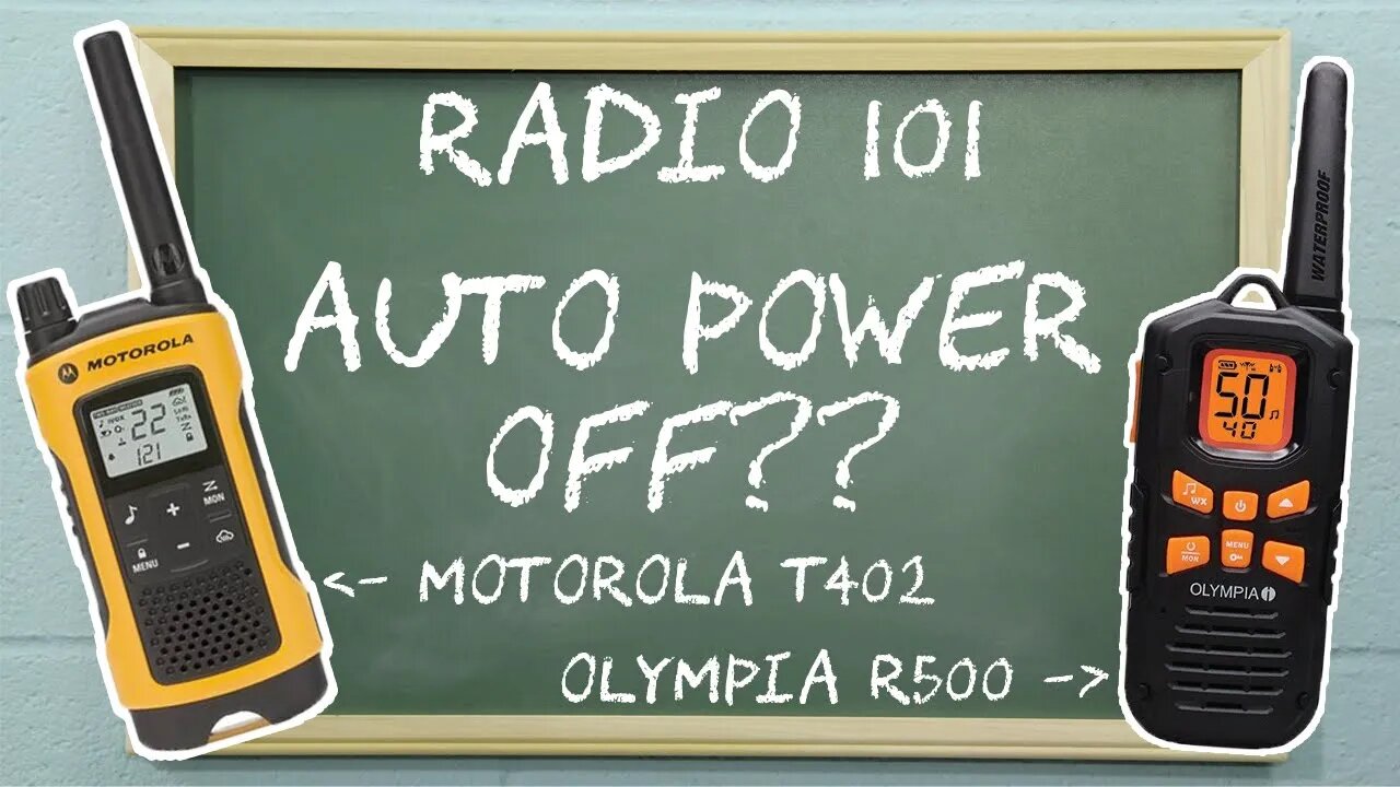 How to Use Auto Power Off on Olympia and Motorola Talkabout Radios | Radio 101