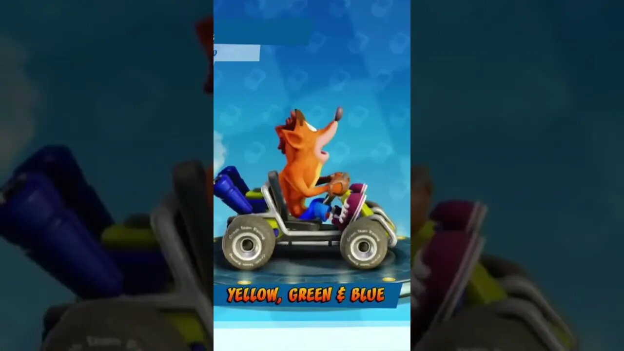 Yellow, Green & Blue Paint Job Showcase - Crash Team Racing Nitro-Fueled