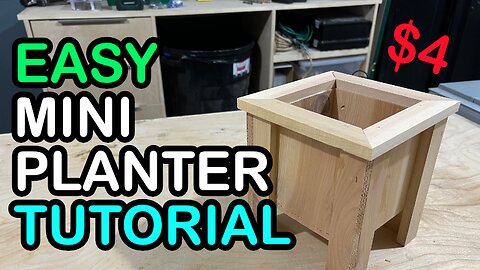 Easy Mini Planter Tutorial