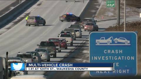 I-41 northbound reopens after multi-vehicle crash