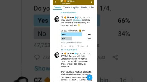 Binance Users Vote in Favor of Keeping Free Transactions #cryptomash #cryptomashnews #cryptonews