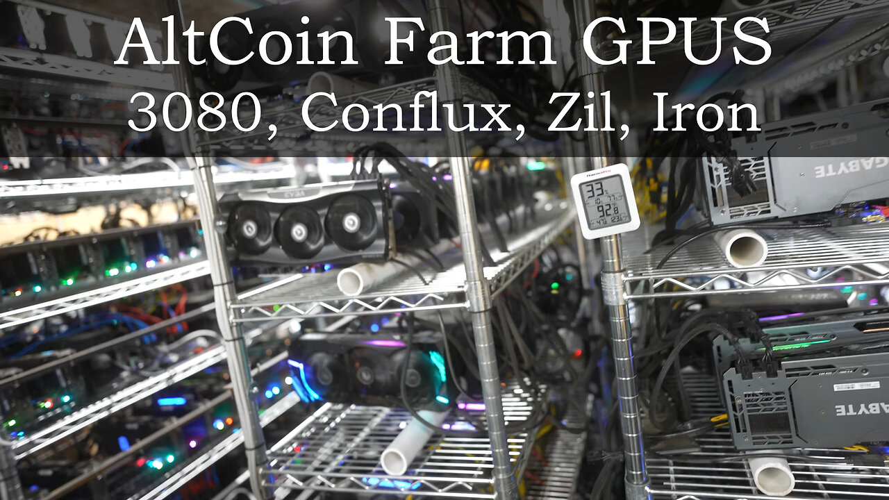 Altcoin GPU Farm - 3080, Conflux, Zil, Ironfish Mining