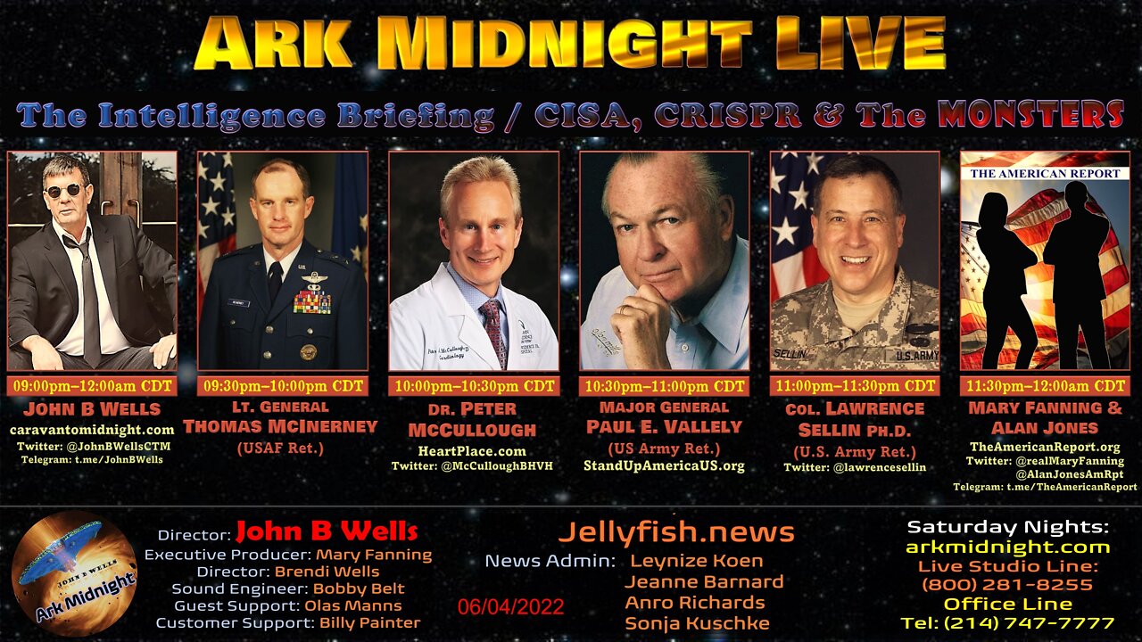 The Intelligence Briefing / CISA, CRISPR & The Monsters - John B Wells LIVE