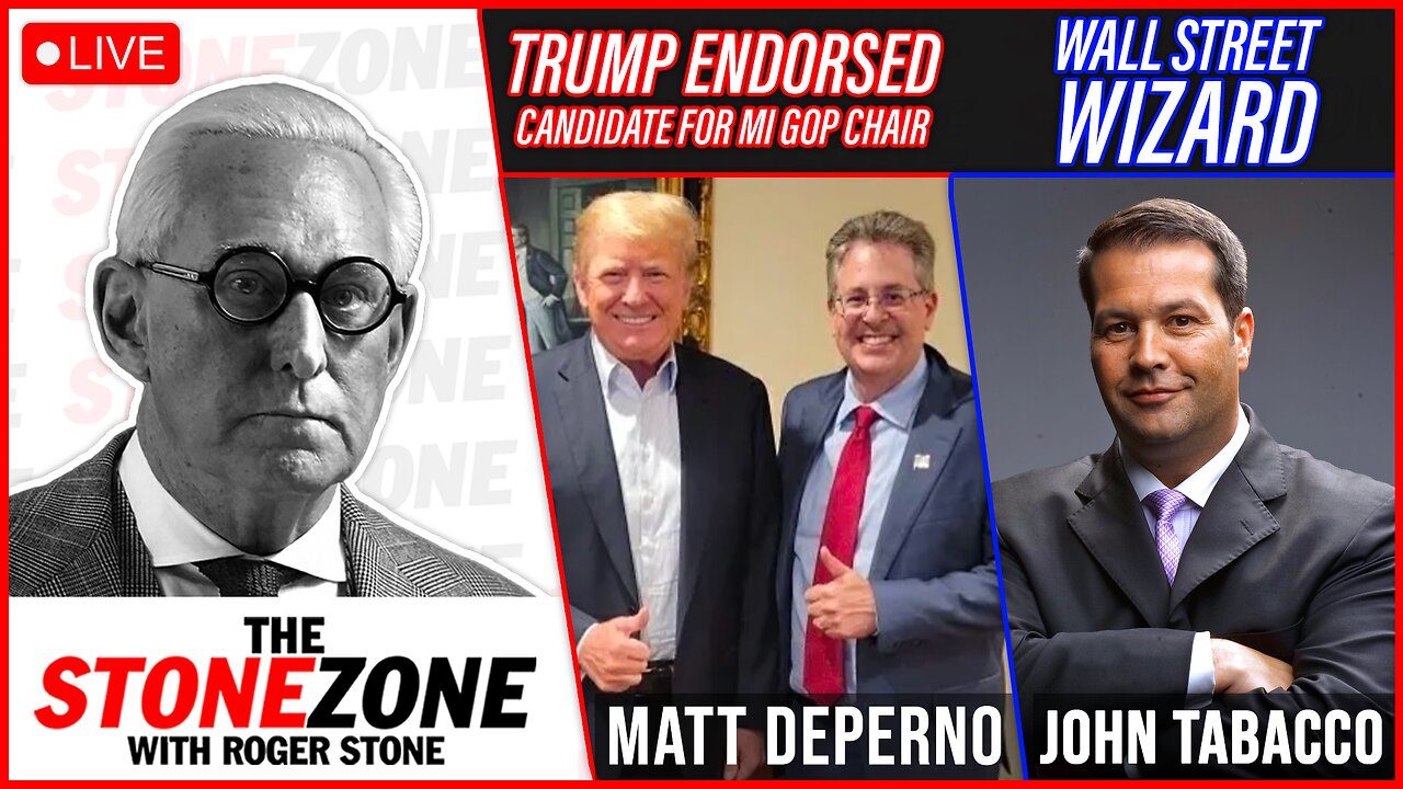 TRUMP ENDORSED MI GOP Chair Candidate, Wall Street Wiz John Tabacco