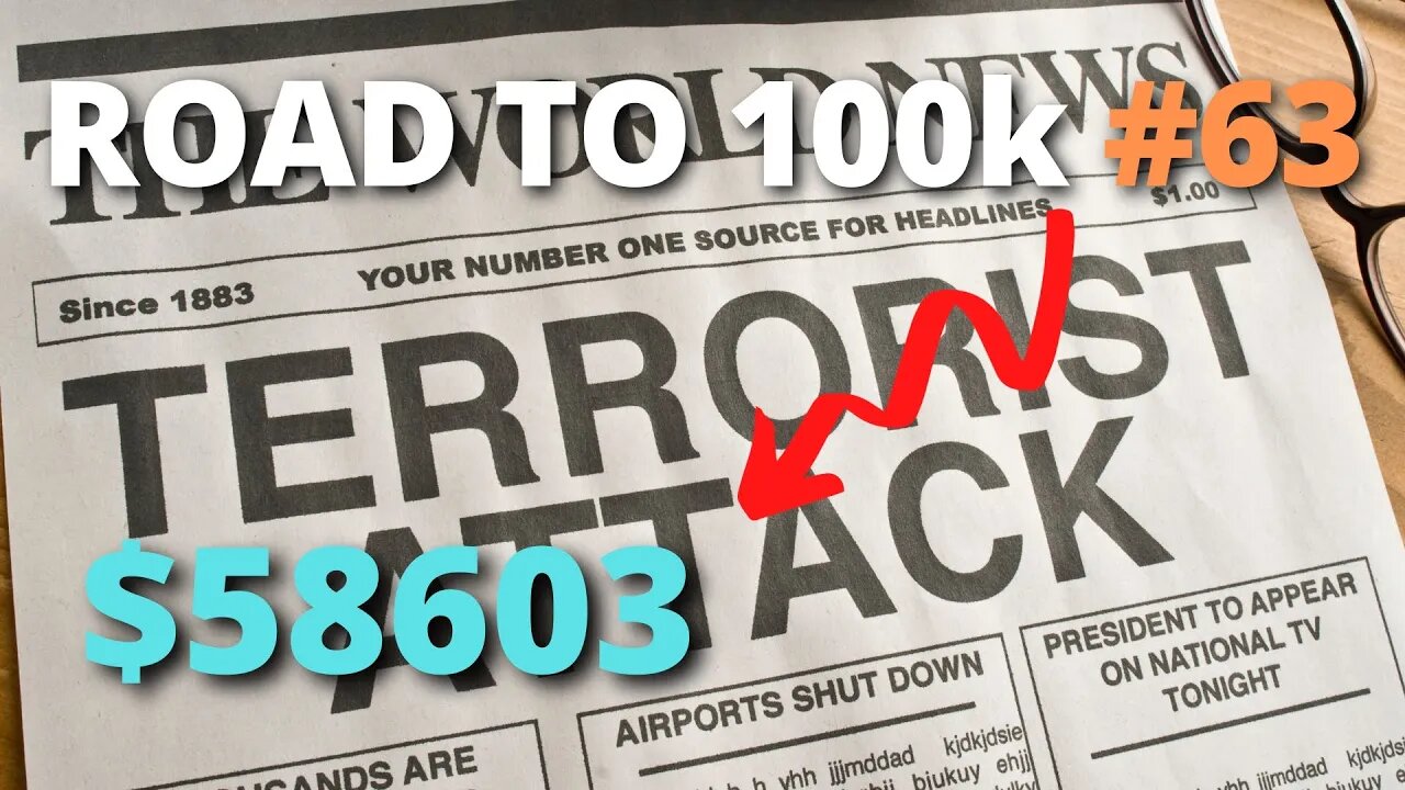 Road To 100k - Episode 63 - Market Down Thanks To Terrorism?