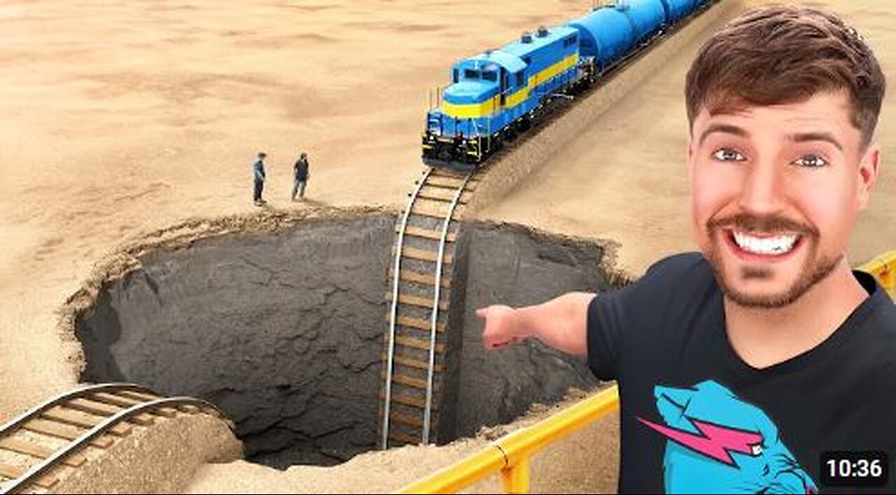 Train Vs Giant Pit