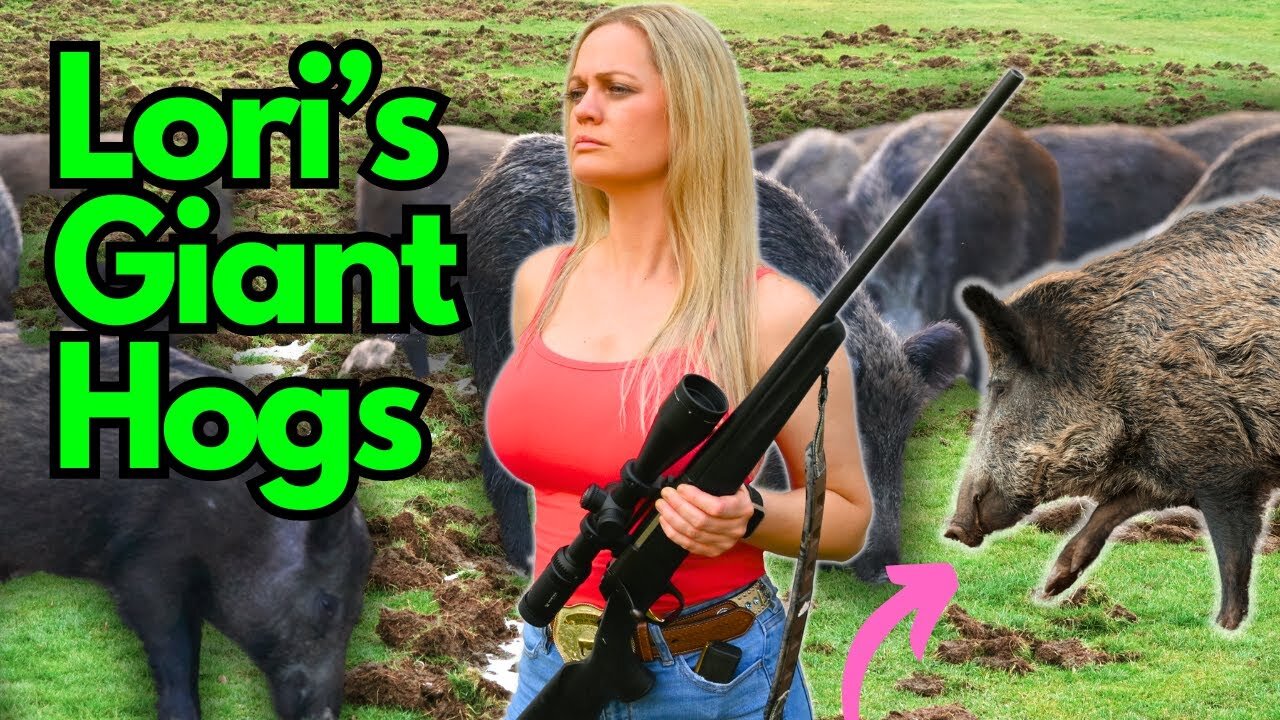 She Goes WILD HOG HUNTING. Biggest Hogs Ever Seen!