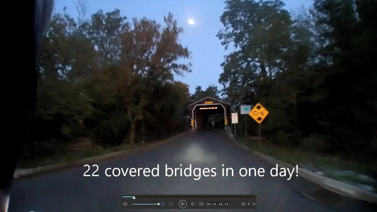 22 covered bridges, one Grom, and a sore bottom. All Lancaster County's Covered bridges in one day