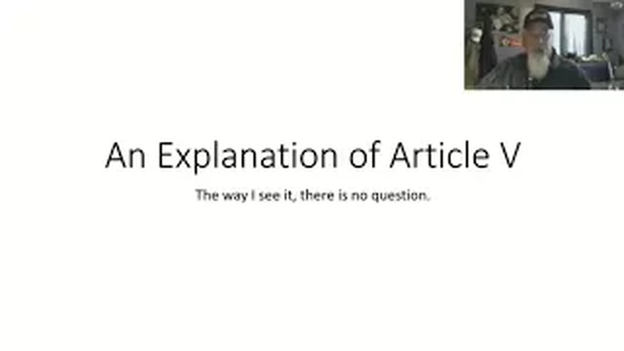 An Explanation of Article V