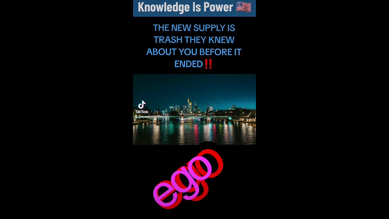 THE NEW SUPPLY IS TRASH THEY KNEW ABOUT YOU BEFORE IT ENDED‼️