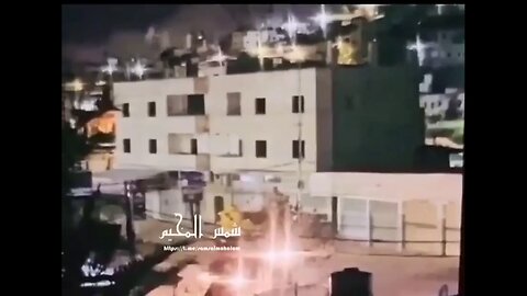 resistance fighters blew up an IOF mechnized unit invading Nour Shams camp in Tulkarem