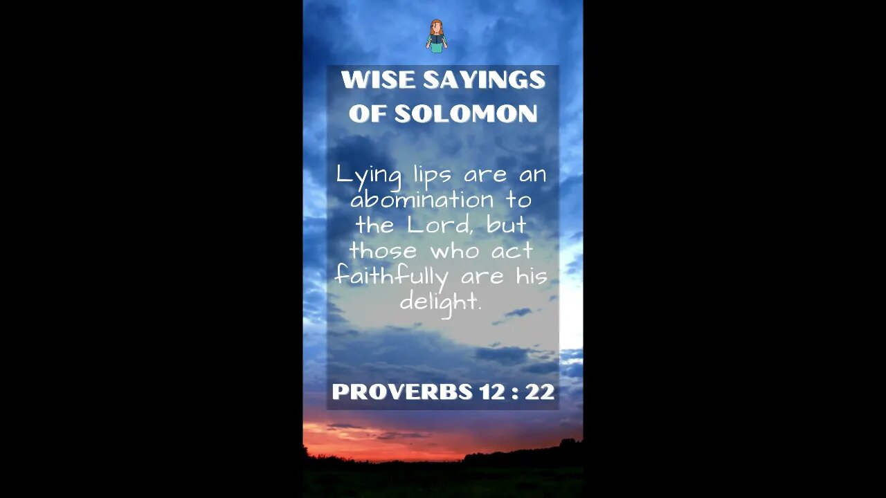 Proverbs 12:22 | Wise Sayings of Solomon