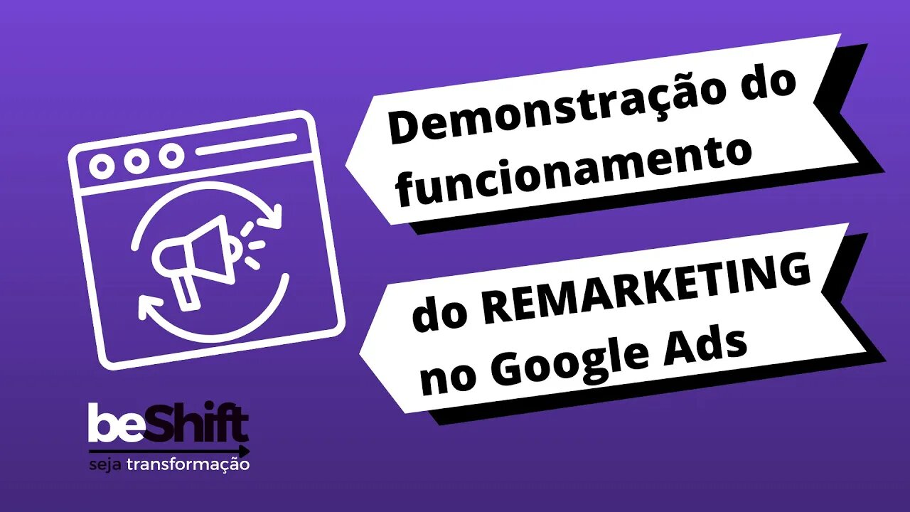 Demonstração do funcionamento do Remarketing do Google Ads