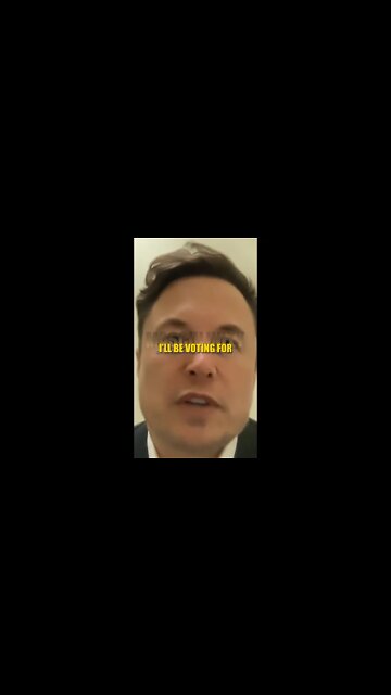 Elon Musk - Who I'm Voting For In 2024 #shorts