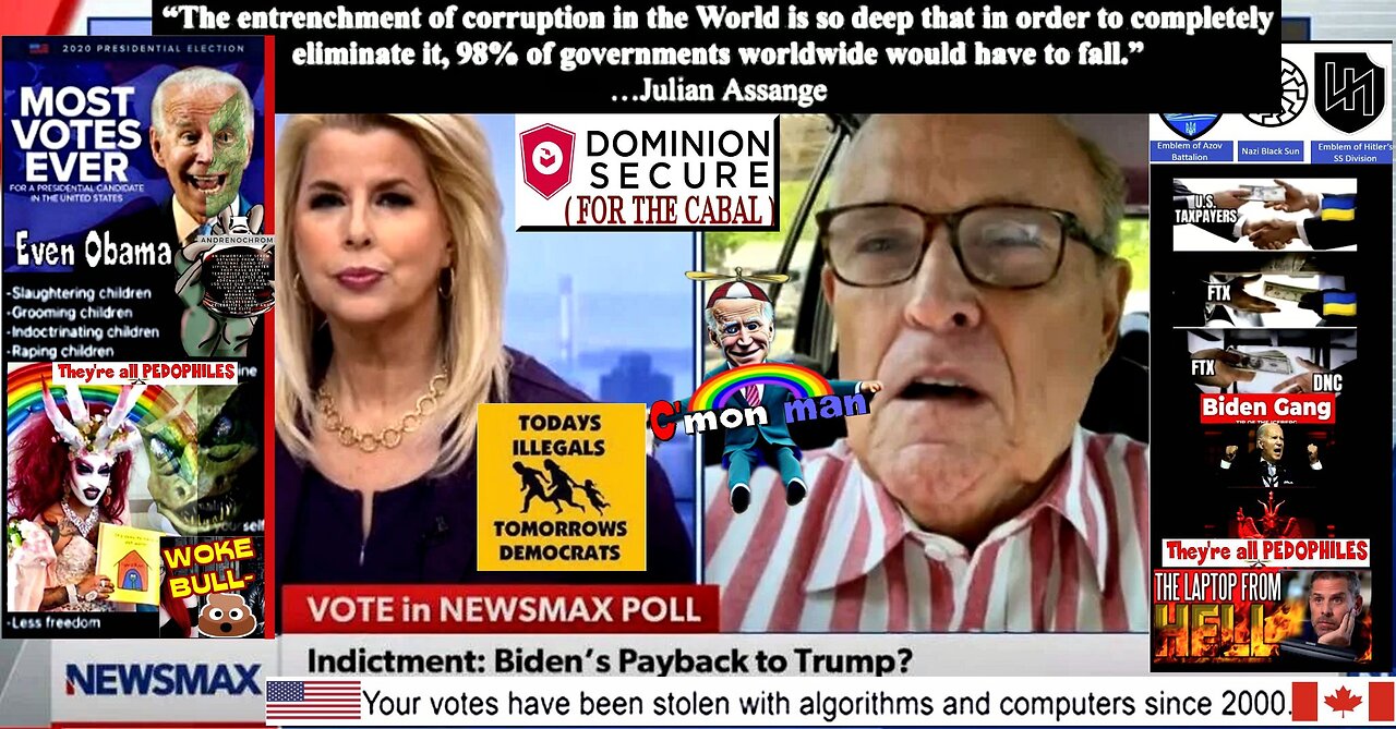 Giuliani to Newsmax: DOJ Overlooked Evidence of Biden Bribery (Election Fraud links in description)