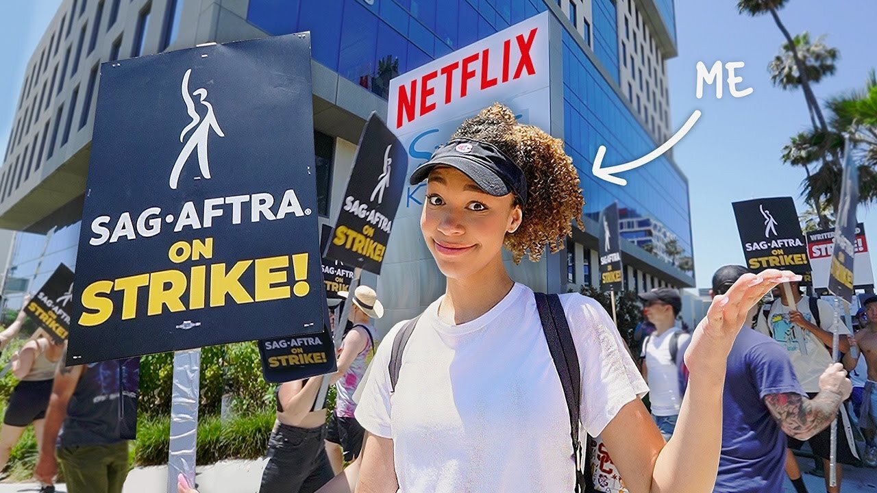 I went to the Actors Strike at Netflix Headquarters... _vlog_