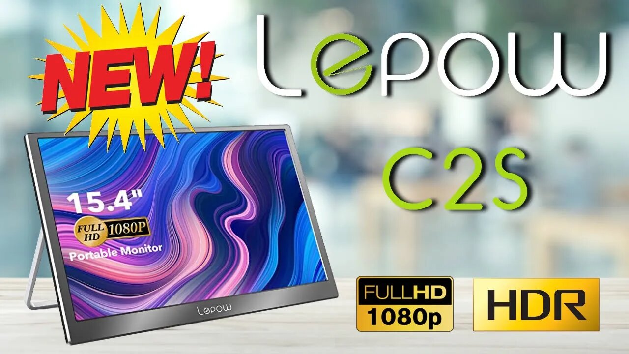 New & Improved Lepow C2S 15.4" HDR 1080p Portable Monitor