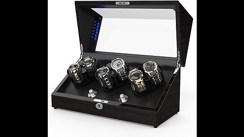 TRIPLE TREE Watch Winder, for Rolex Automatic Watches with Flexible Watch Pillow