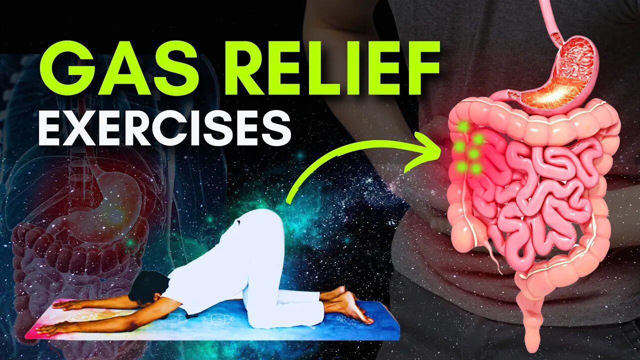 Gas Relief Exercises | How to Release Gas from Stomach #gasrelief #bloating