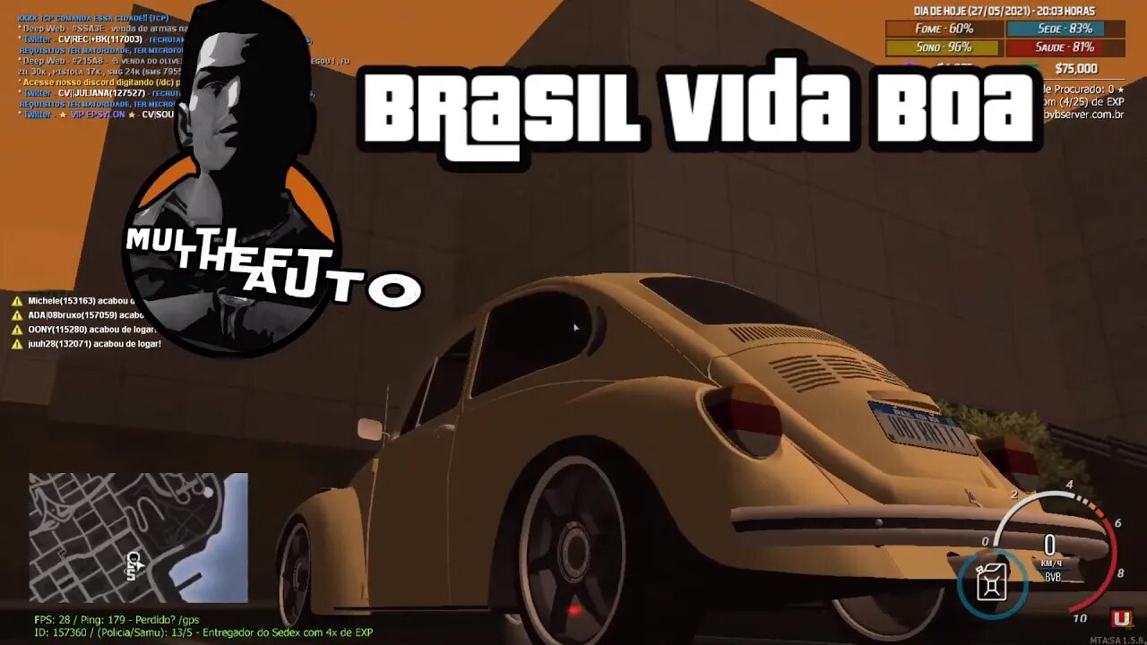 GTA S.A. - MTA - Brasil Vida Boa [BVB] RolePlay Cidadão, Ep1.