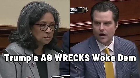 Matt Gaetz! Trump's Attorney General WRECKS Woke Democrat Who Wants More CRT & DEI In The Military