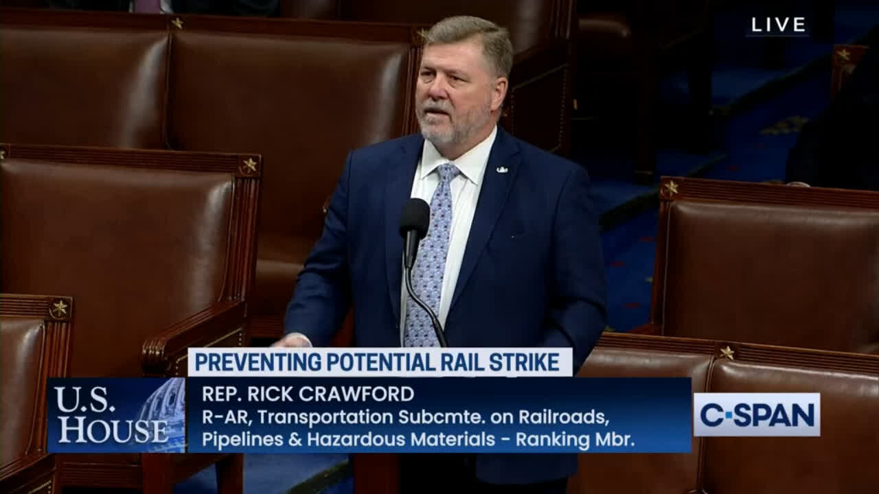 Rep. Rick Crawford calls railroad strike "hostage situation"