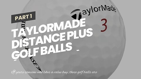 TaylorMade Distance Plus Golf Balls (One Dozen)