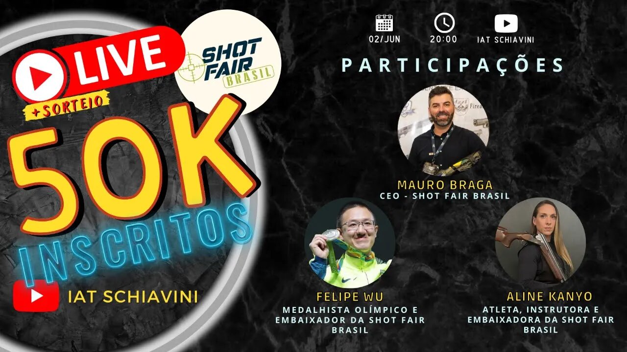 Live dos 50k + Sorteio SHOT FAIR BRASIL