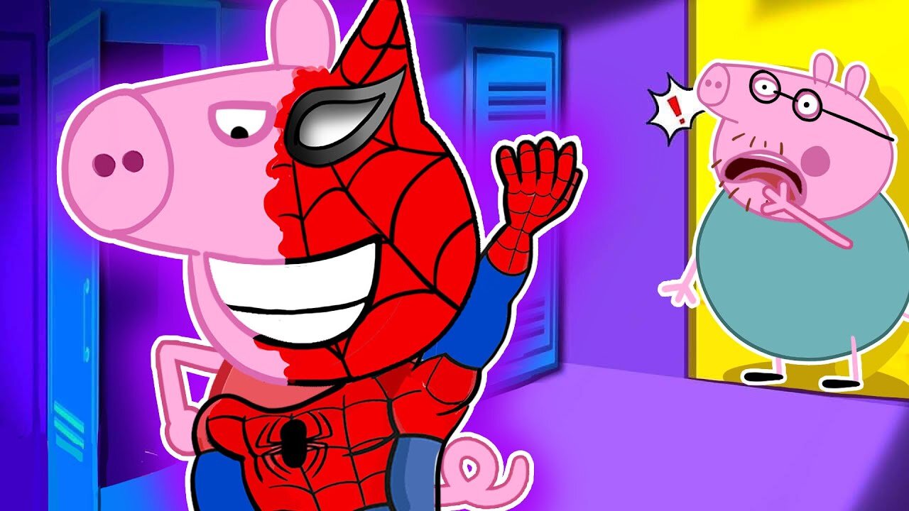 Peppa Pig turns into a Spiderman? Peppa Pig X Roblox Funny Animation