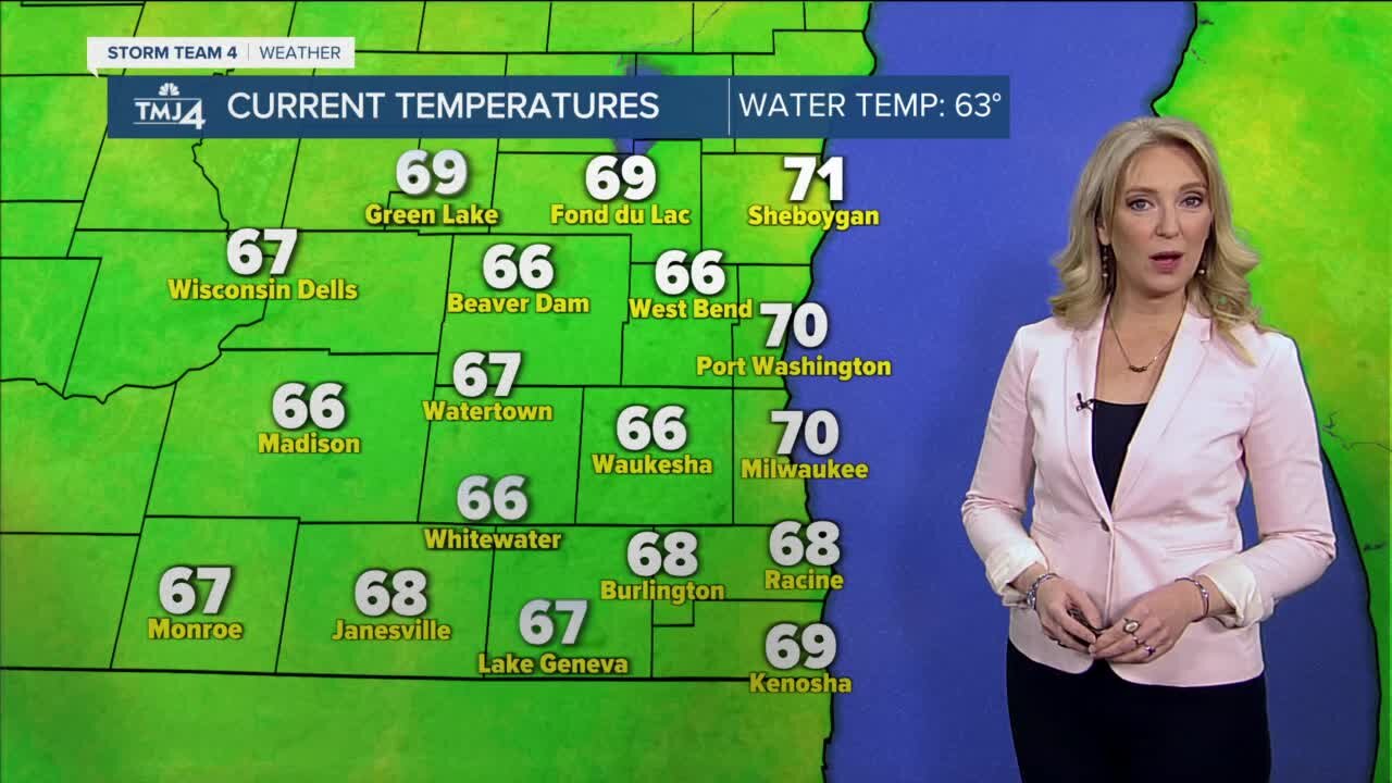 Sunshine and highs in the 70s on Tuesday