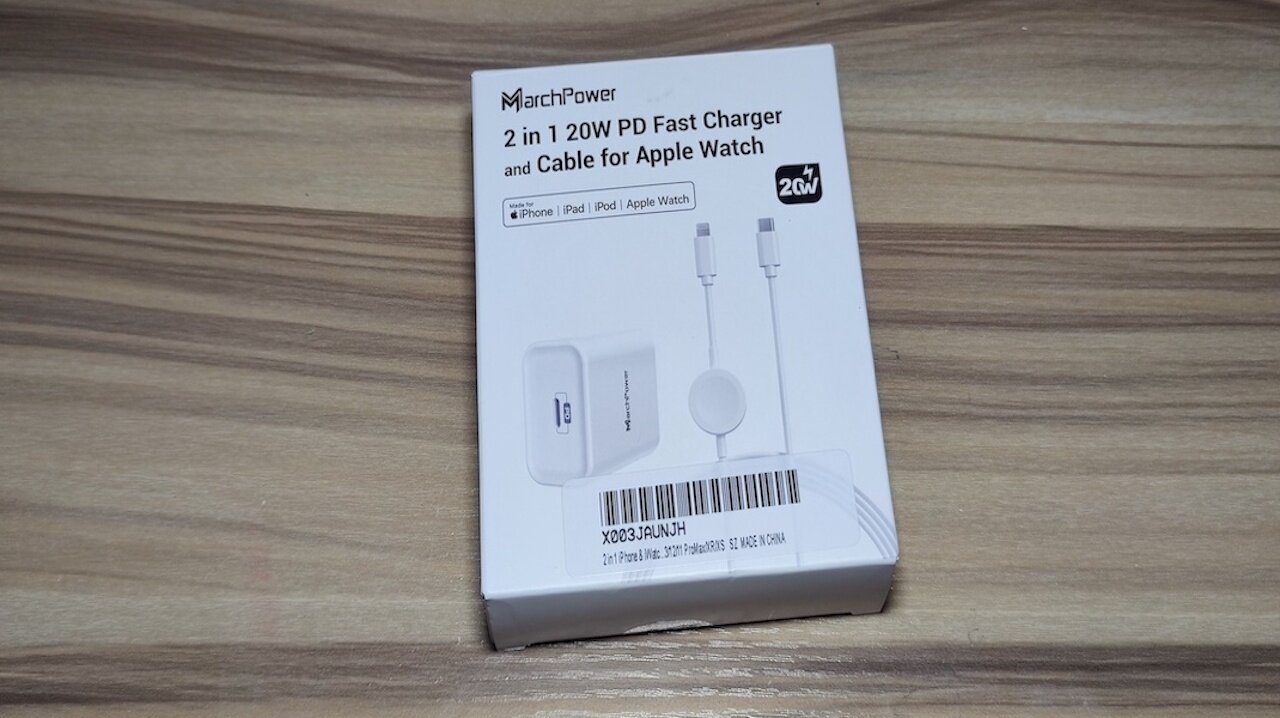 MarchPower 2 in 1 Fast Charger Cable for Apple iPhone & iWatch