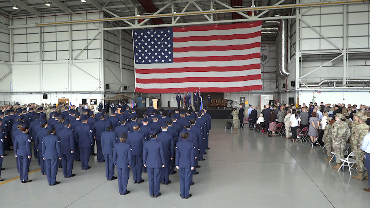 RAF Mildenhall change of command 2023 B-Roll