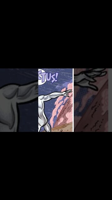 O dia que o Surfista Prateado Surfou uma Lua #shorts