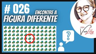 ENCONTRE A FIGURA DIFERENTE | # 026| FIND THE DIFFERENT FIGURE