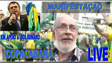 Live DIRETO DA MANIFESTAÇÃO COPACABANA RJ